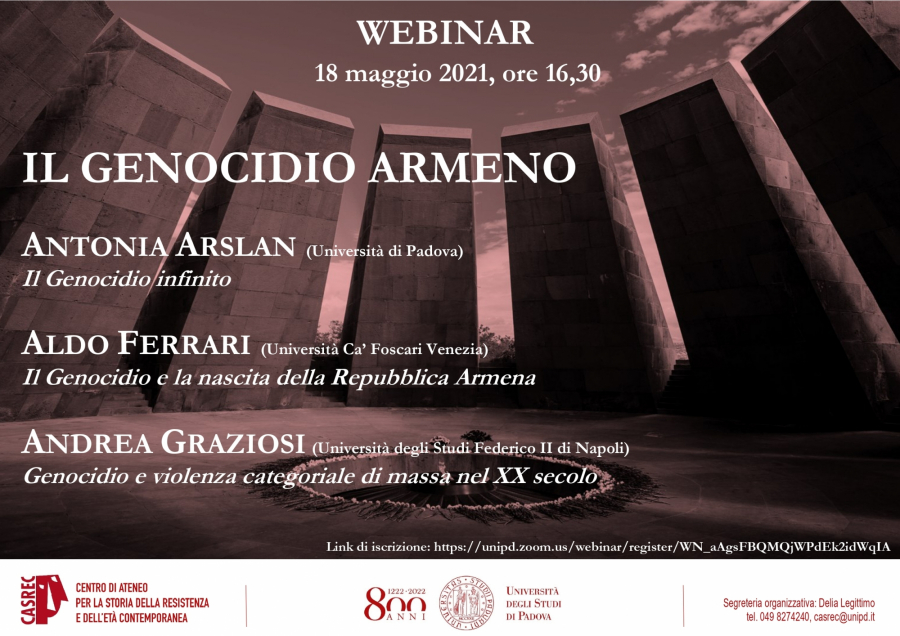 Webinar: il Genocidio armeno, Università degli Studi di Padova