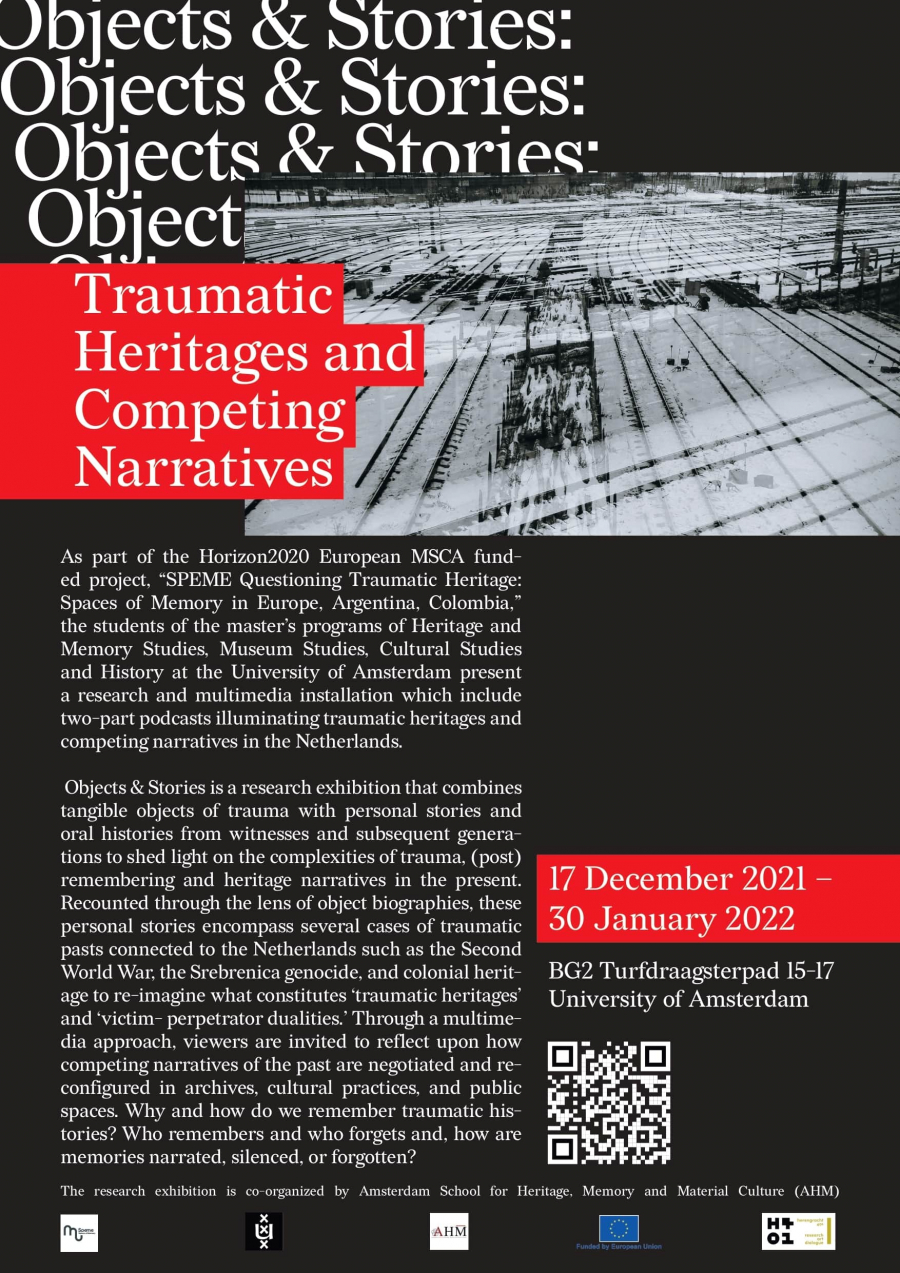 17 dicembre-30 gennaio 2022, Object & Stories: patrimonio traumatico e narrazioni in competizione