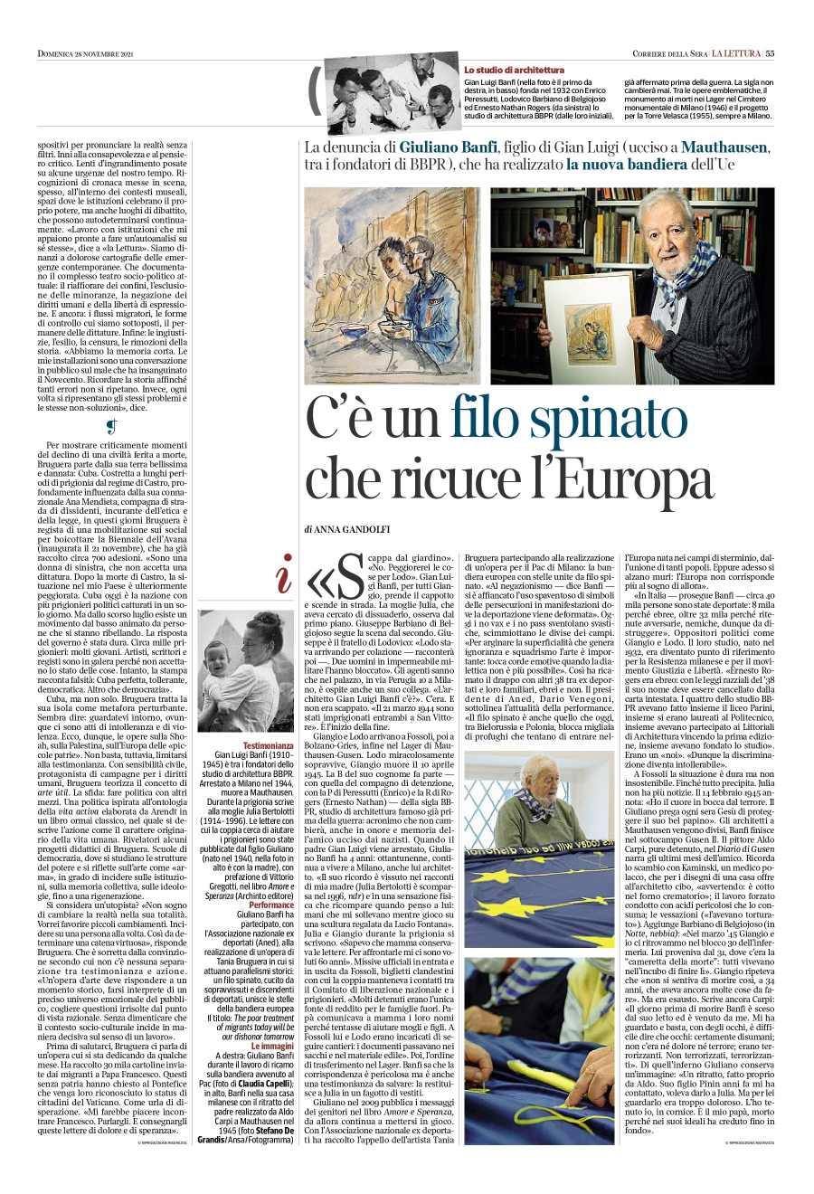 C'è un filo spinato che ricuce l'Europa: la denuncia di Giuliano Banfi in un articolo de La Lettura del Corriere