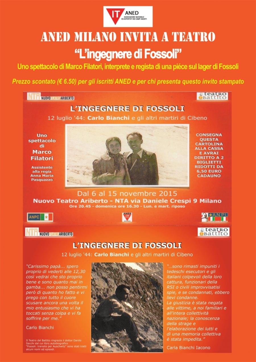  L'ingegnere di Fossoli, 12 luglio '44: Carlo Bianchi e gli altri martiri di Cibeno