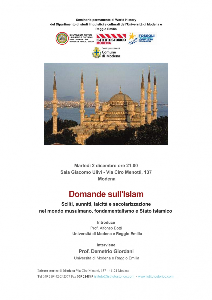 Seminario permanente di World History: Domande sull'Islam