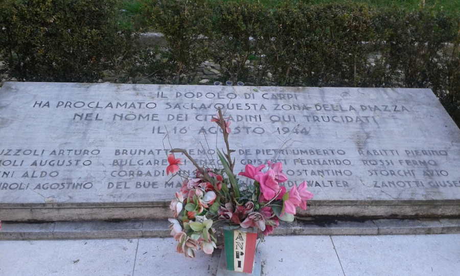 16 agosto, commemorazione del 75° anniversario dell'Eccidio dei 16 Caduti di Piazza Martiri
