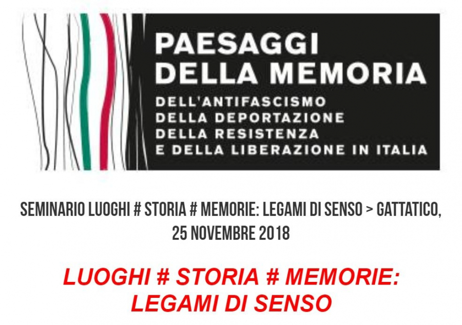 25 novembre - Luoghi # Storia # Memorie: legami di senso. Seminario presso Istituto Cervi